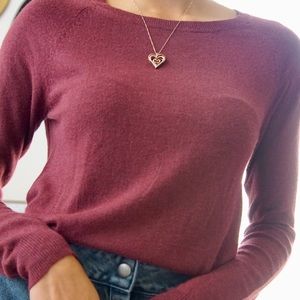 Burgundy Light Weight Sweater NWT